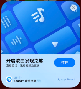 丰顺苹果14维修站分享iPhone14音乐识别功能使用方法 