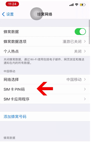 丰顺苹果14维修网分享如何给iPhone14的SIM卡设置密码 