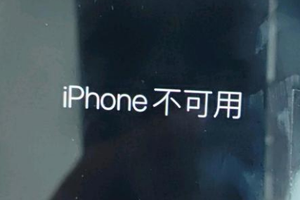 丰顺苹果服务网点分享锁屏界面显示“iPhone 不可用”如何解决 